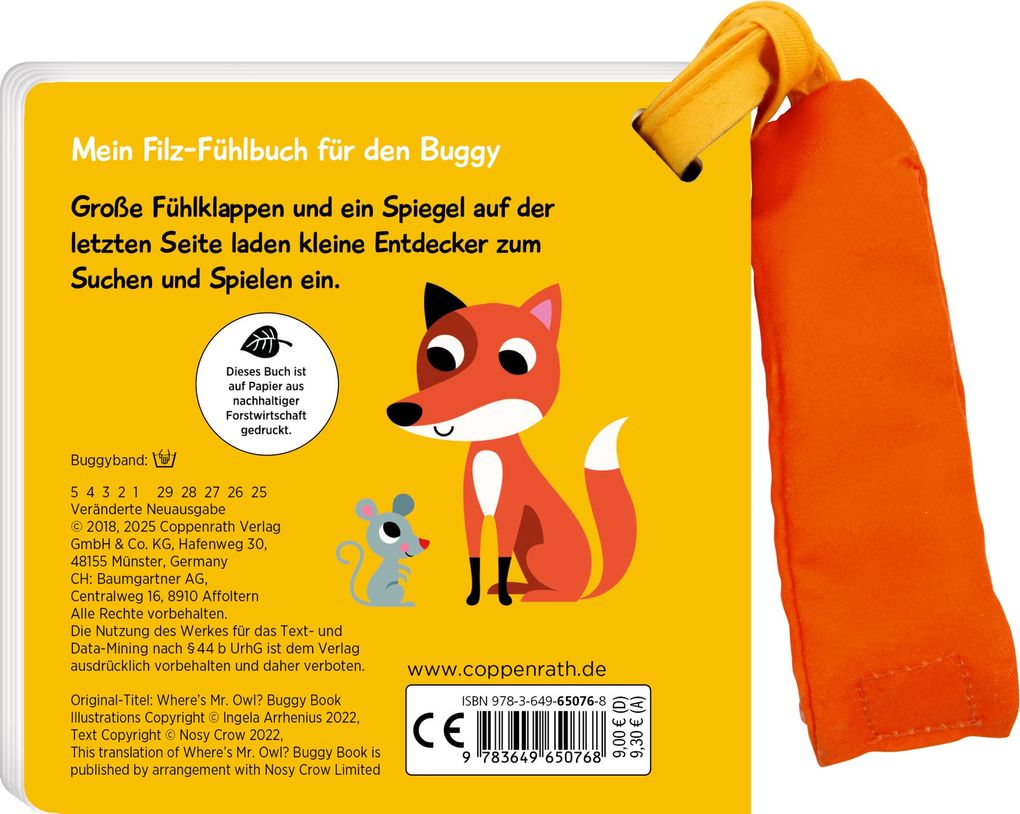 Weitere Ansicht: Mein Filz-Fühlbuch für den Buggy: Kuckuck, kleine Eule!