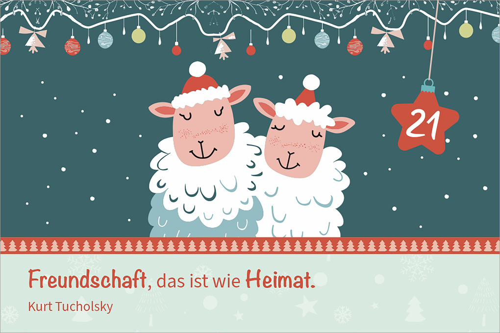 Weitere Ansicht: Hosentaschenadventskalender 2025 - mit Illustrationen