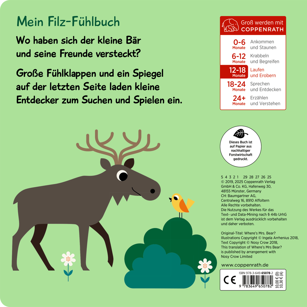 Weitere Ansicht: Mein Filz-Fühlbuch: Kuckuck, kleiner Bär!