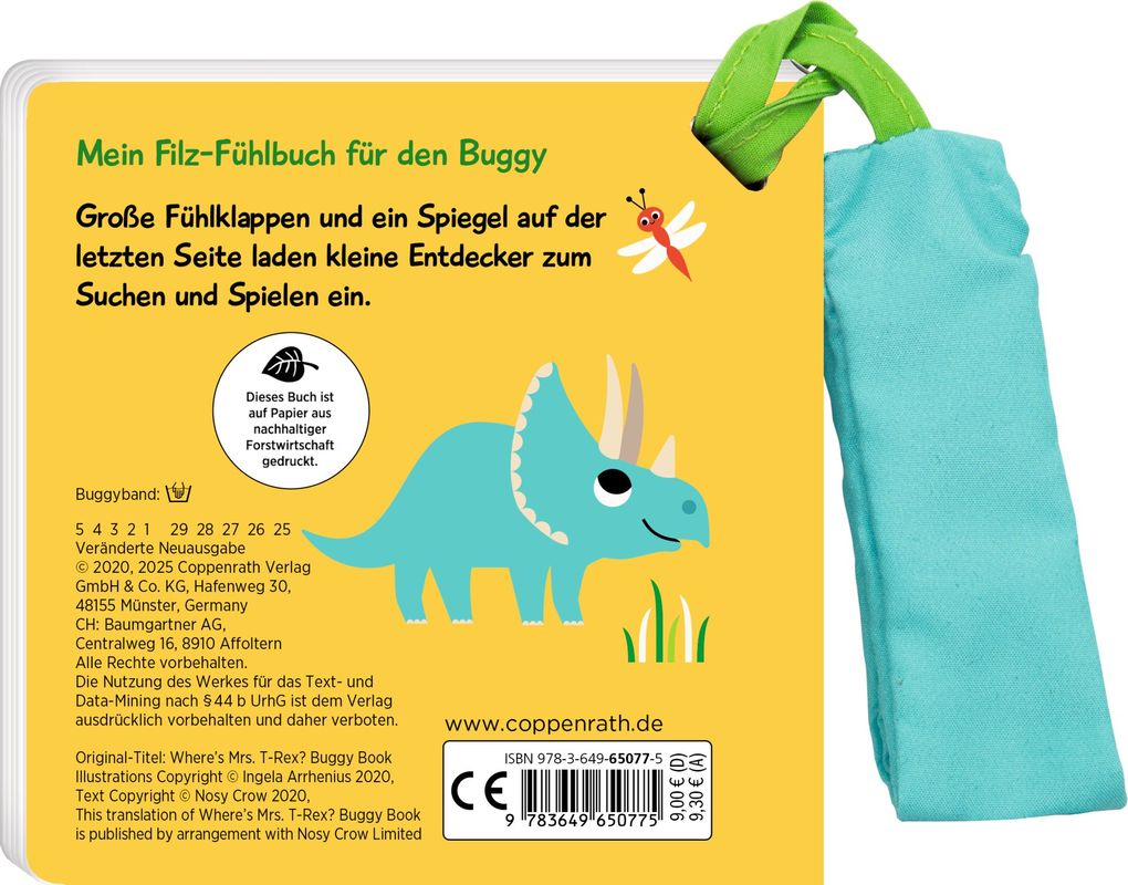 Weitere Ansicht: Mein Filz-Fühlbuch für den Buggy: Kuckuck, kleiner Dino!