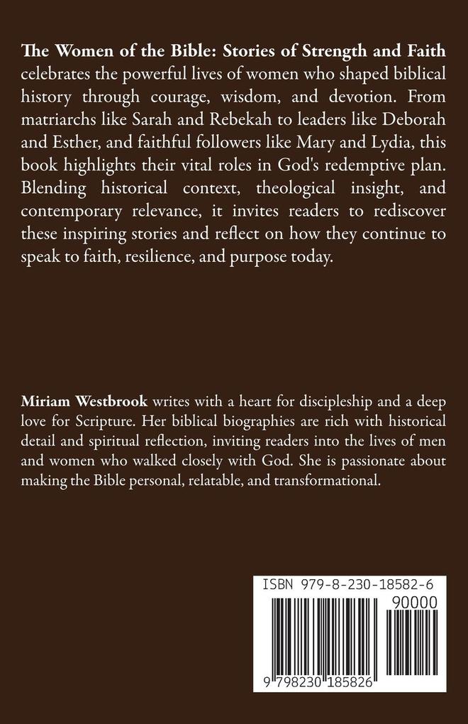 Weitere Ansicht: The Women of the Bible | Miriam Westbrook