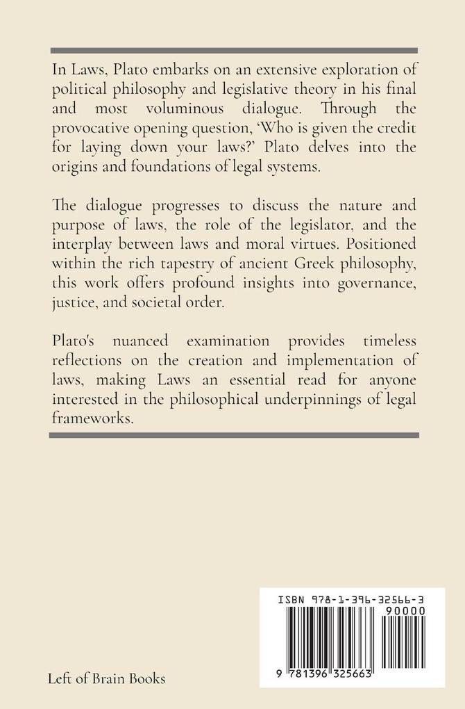 Weitere Ansicht: Laws | Plato