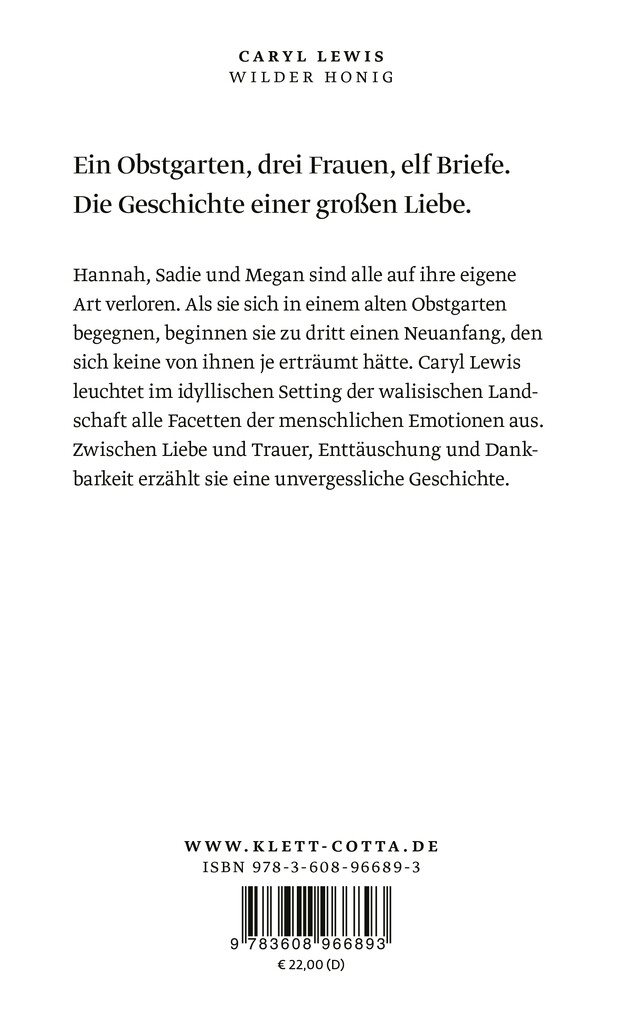 Weitere Ansicht: Wilder Honig | Caryl Lewis