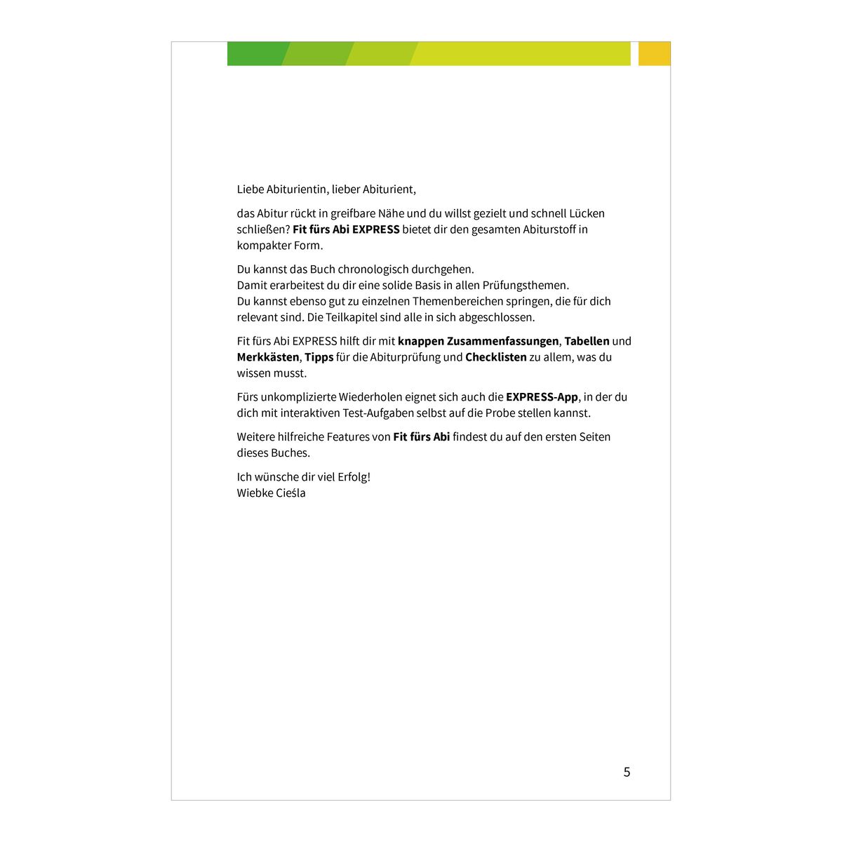 Weitere Ansicht: Fit fürs Abi EXPRESS. Erdkunde | Wiebke Ciesla