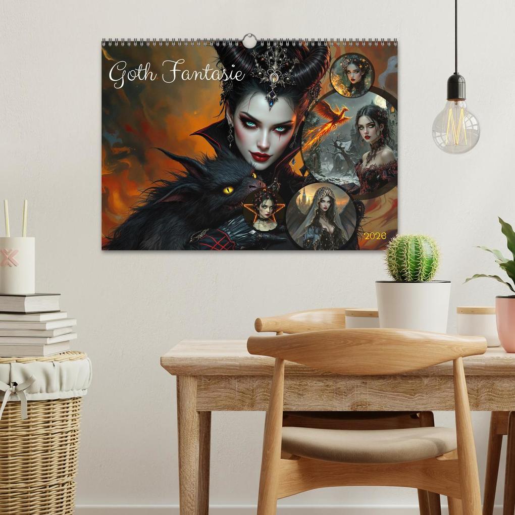 Weitere Ansicht: Goth Fantasie (Wandkalender 2026 DIN A3 quer), CALVENDO Monatskalender | Calvendo