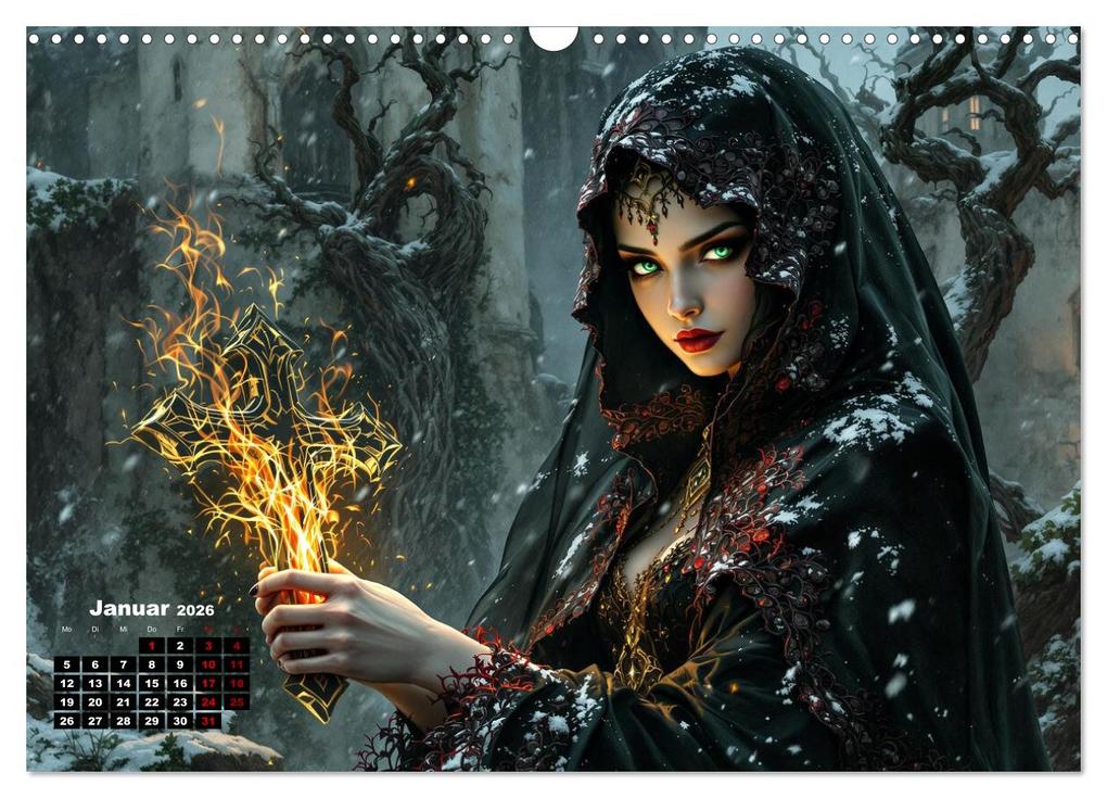 Weitere Ansicht: Goth Fantasie (Wandkalender 2026 DIN A3 quer), CALVENDO Monatskalender | Calvendo