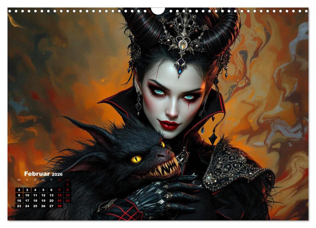 Weitere Ansicht: Goth Fantasie (Wandkalender 2026 DIN A3 quer), CALVENDO Monatskalender | Calvendo