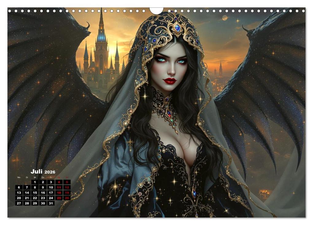 Weitere Ansicht: Goth Fantasie (Wandkalender 2026 DIN A3 quer), CALVENDO Monatskalender | Calvendo