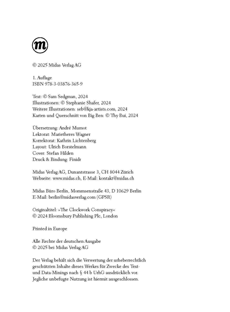 Weitere Ansicht: Die gestohlene Zeit | Sam Sedgman