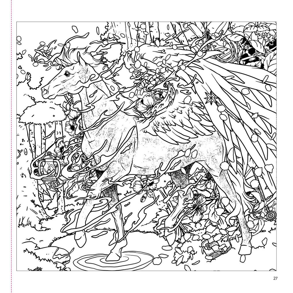 Weitere Ansicht: Mythographic - Ausmalen und Entdecken - Fantasiewelten | Joseph Catimbang, @Pentasticarts