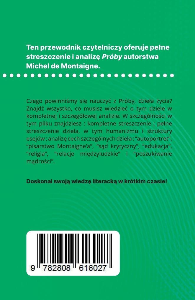 Weitere Ansicht: Próby ksika Michel de Montaigne (Analiza ksiki) | Marc Sigala