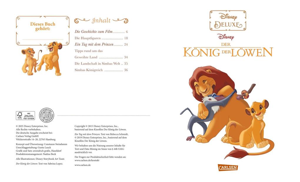 Weitere Ansicht: Disney: Disney: DISNEY DELUXE König der Löwen | Walt Disney