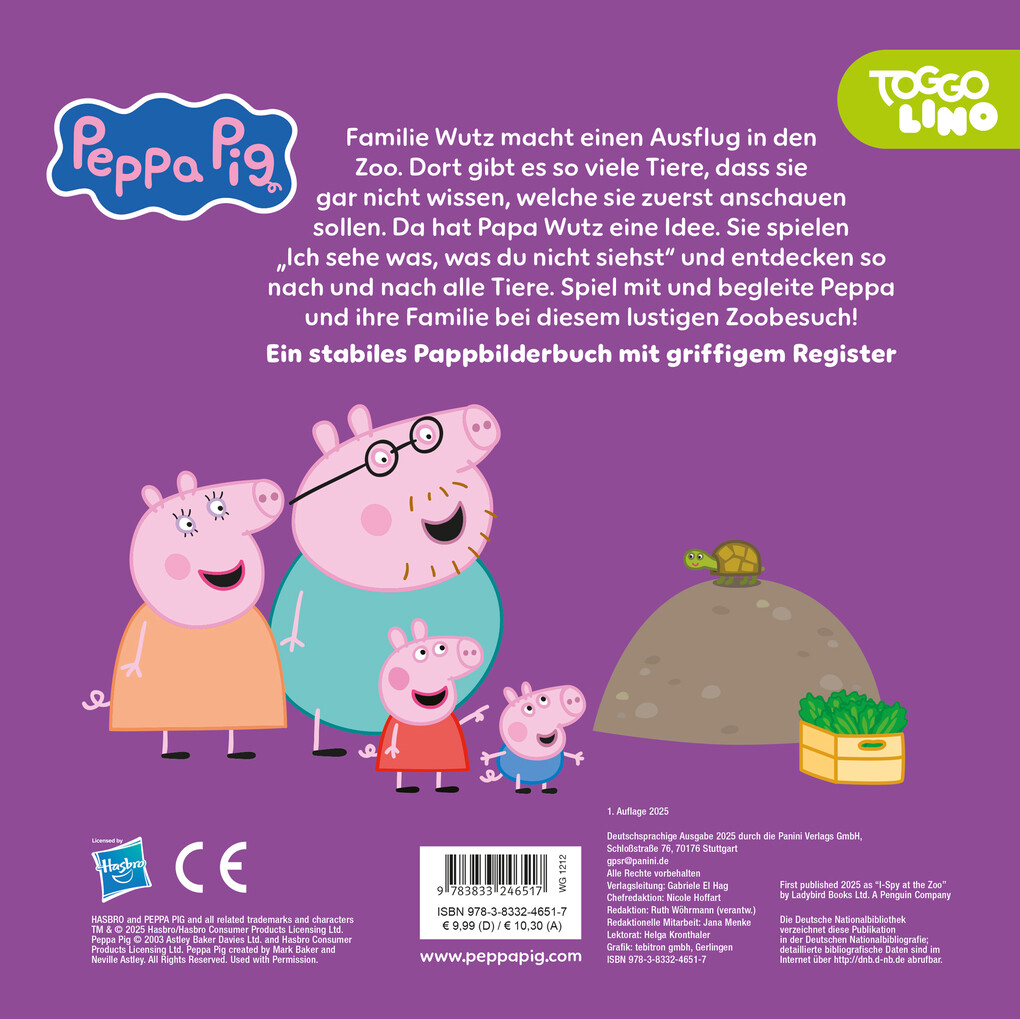 Weitere Ansicht: Peppa Pig: Peppa geht in den Zoo | Panini