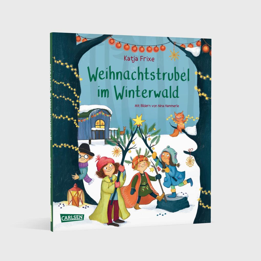 Weitere Ansicht: Weihnachtstrubel im Winterwald | Katja Frixe