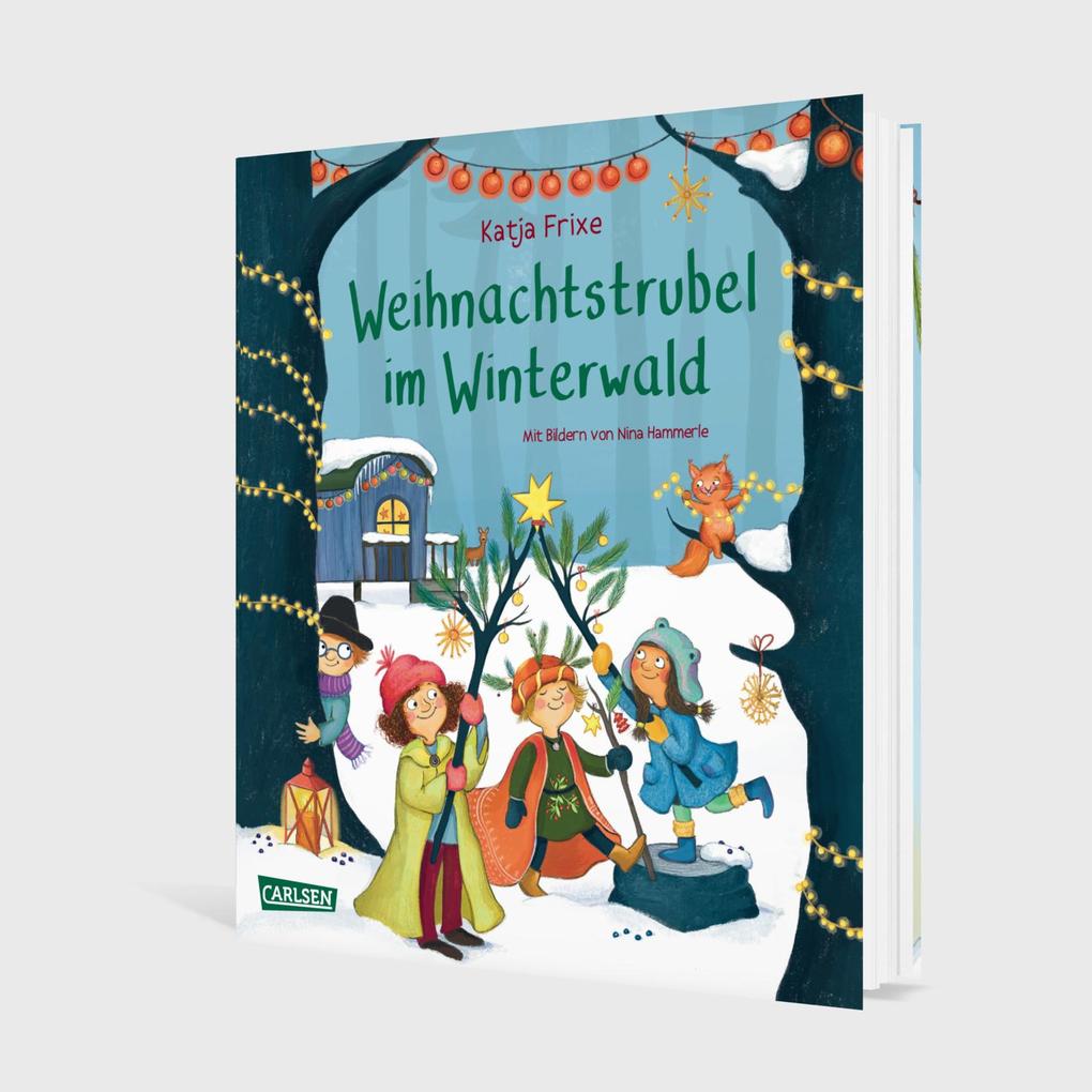 Weitere Ansicht: Weihnachtstrubel im Winterwald | Katja Frixe