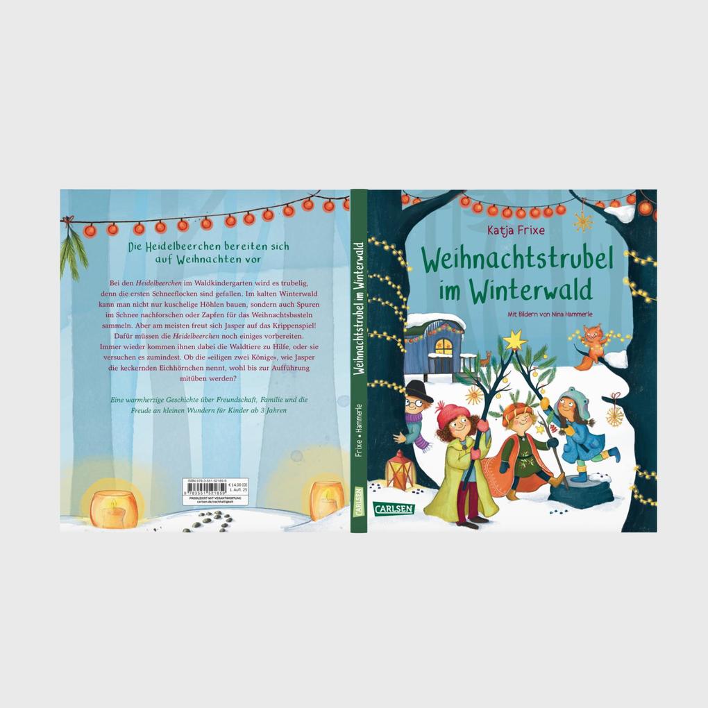 Weitere Ansicht: Weihnachtstrubel im Winterwald | Katja Frixe