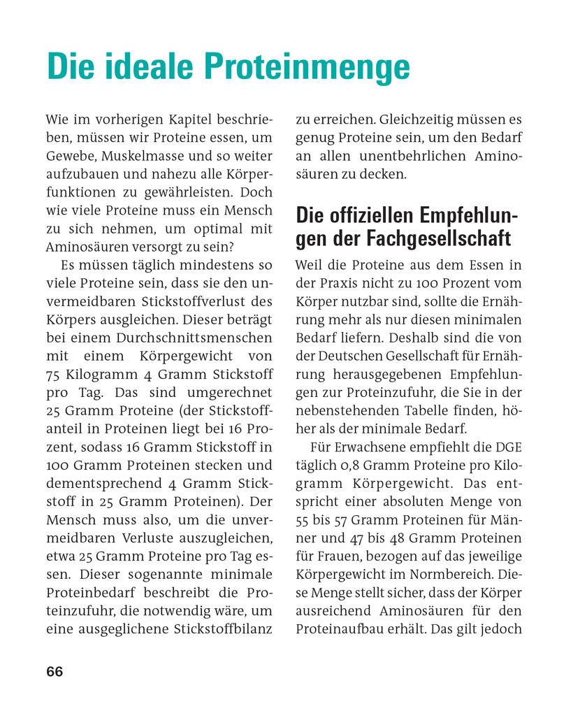 Weitere Ansicht: Proteine und Aminosäuren | Angela Bechthold