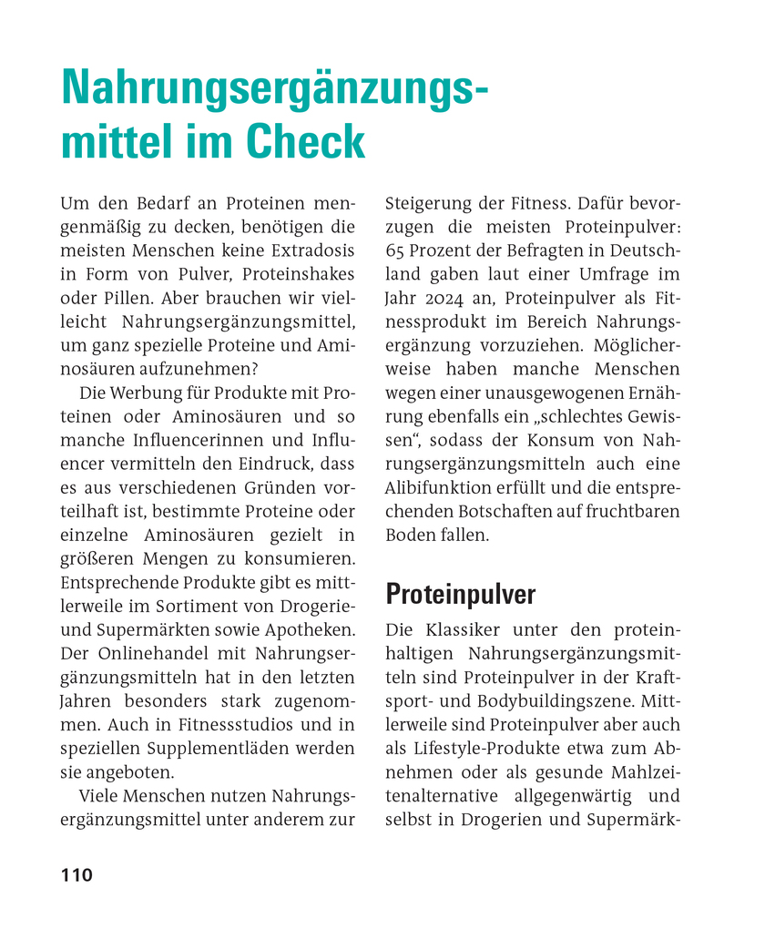 Weitere Ansicht: Proteine und Aminosäuren | Angela Bechthold