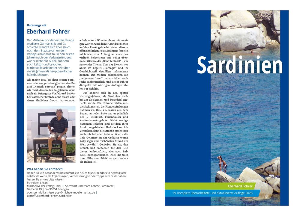 Weitere Ansicht: MICHAEL MÜLLER Reiseführer Sardinien | Eberhard Fohrer