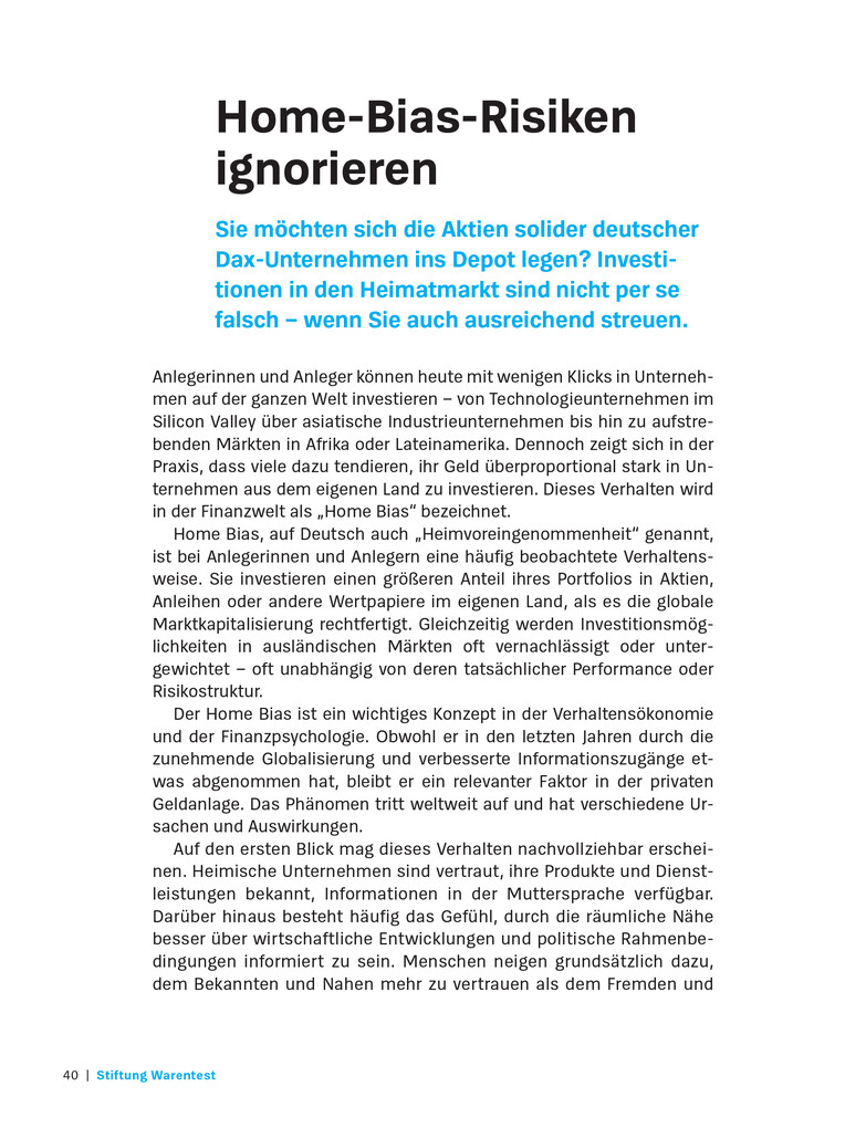 Weitere Ansicht: Die größten Anlagefehler und wie man sie vermeidet