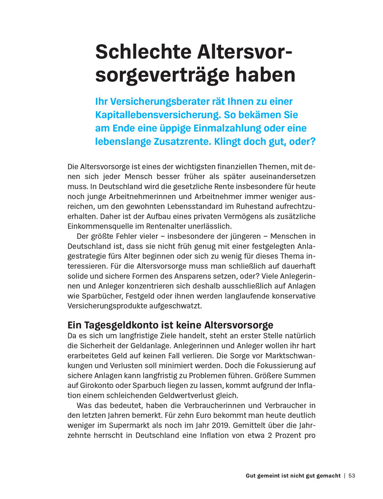 Weitere Ansicht: Die größten Anlagefehler und wie man sie vermeidet