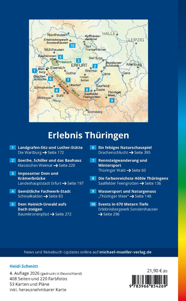 Weitere Ansicht: MICHAEL MÜLLER Reiseführer Thüringen | Heidi Schmitt