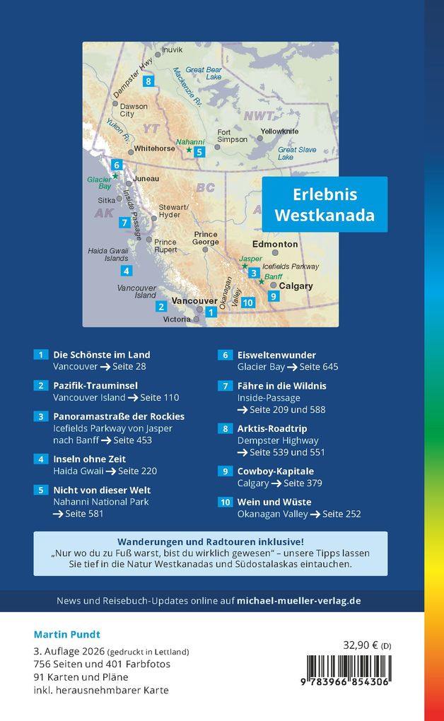 Weitere Ansicht: MICHAEL MÜLLER Reiseführer Kanada - der Westen | Martin Pundt