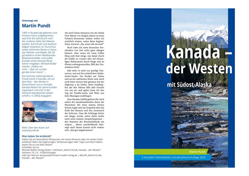 Weitere Ansicht: MICHAEL MÜLLER Reiseführer Kanada - der Westen | Martin Pundt