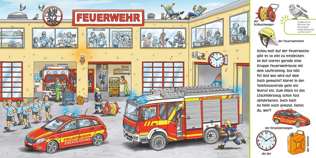Weitere Ansicht: Hör mal (Soundbuch): Wimmelbuch: Feuerwehr | Enni Bollin