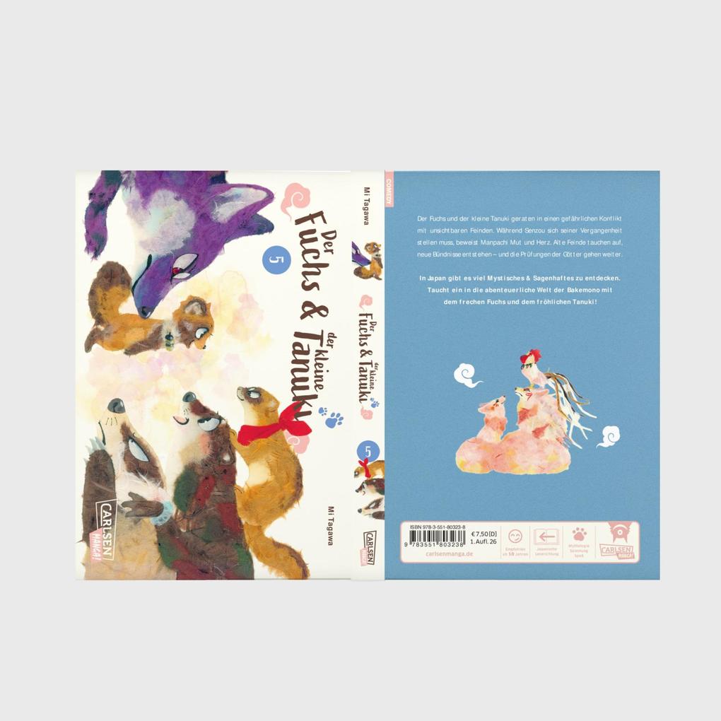 Weitere Ansicht: Der Fuchs und der kleine Tanuki 5 | Mi Tagawa