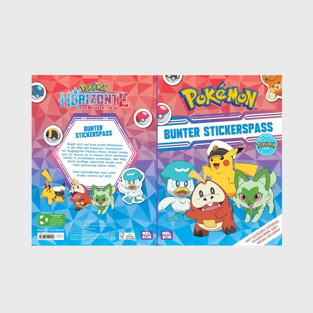 Weitere Ansicht: Pokémon Activity-Buch: Bunter Stickerspaß