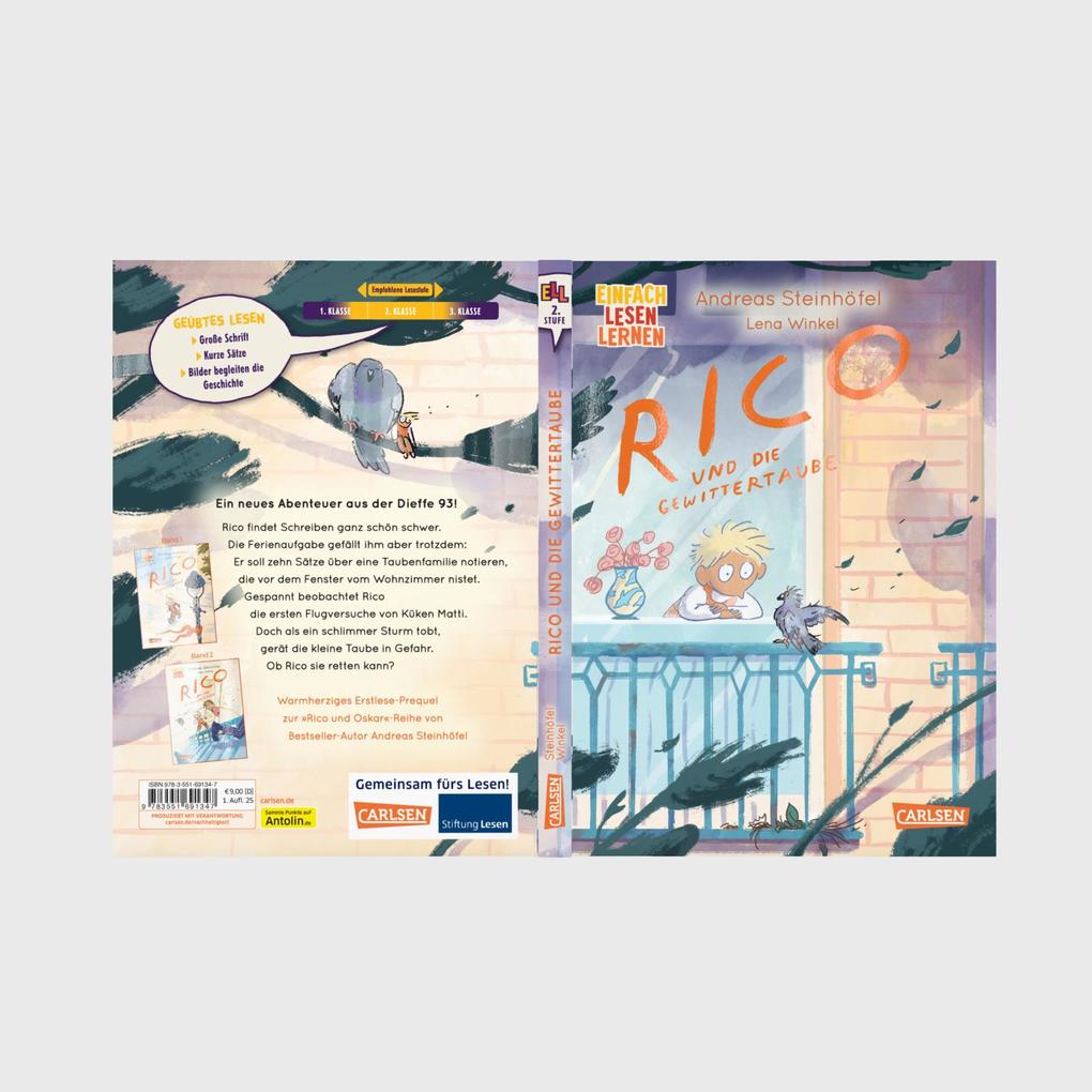 Weitere Ansicht: Rico und die Gewittertaube | Andreas Steinhöfel
