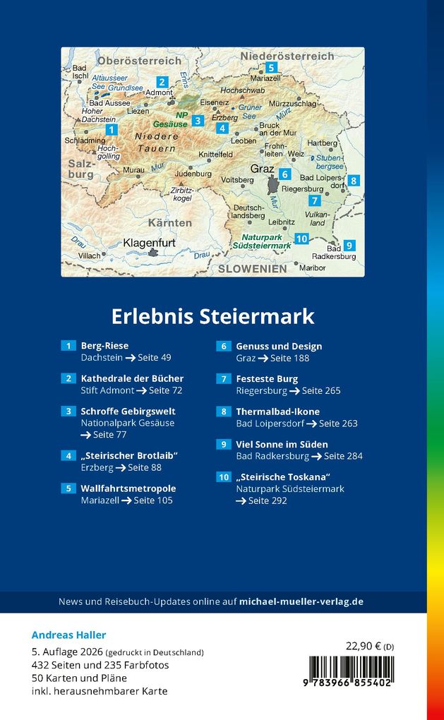 Weitere Ansicht: MICHAEL MÜLLER Reiseführer Steiermark | Andreas Haller