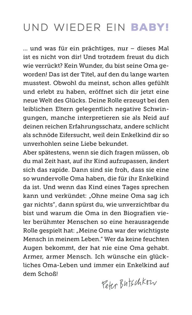 Weitere Ansicht: Überleben als Oma | Peter Butschkow