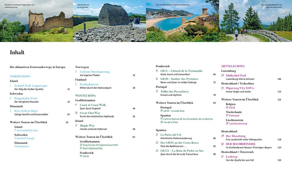 Weitere Ansicht: Die ultimativen Wanderwege in Europa | Lisa Bahnmüller, Regine Heue