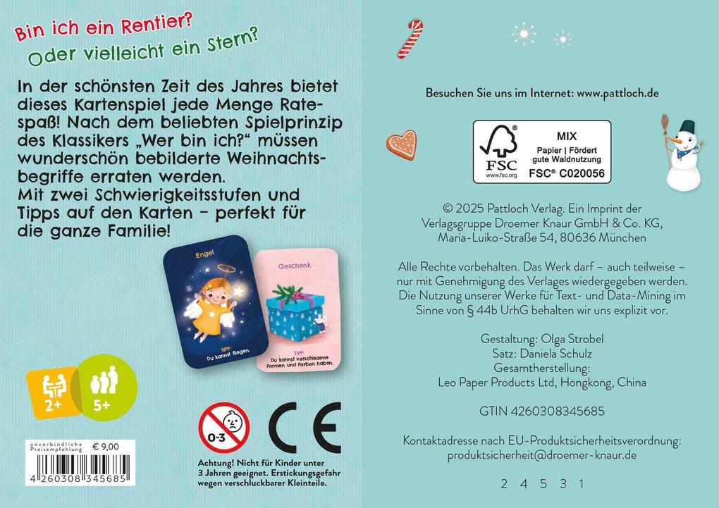 Weitere Ansicht: Rentier, Tanne, Weihnachtsmann