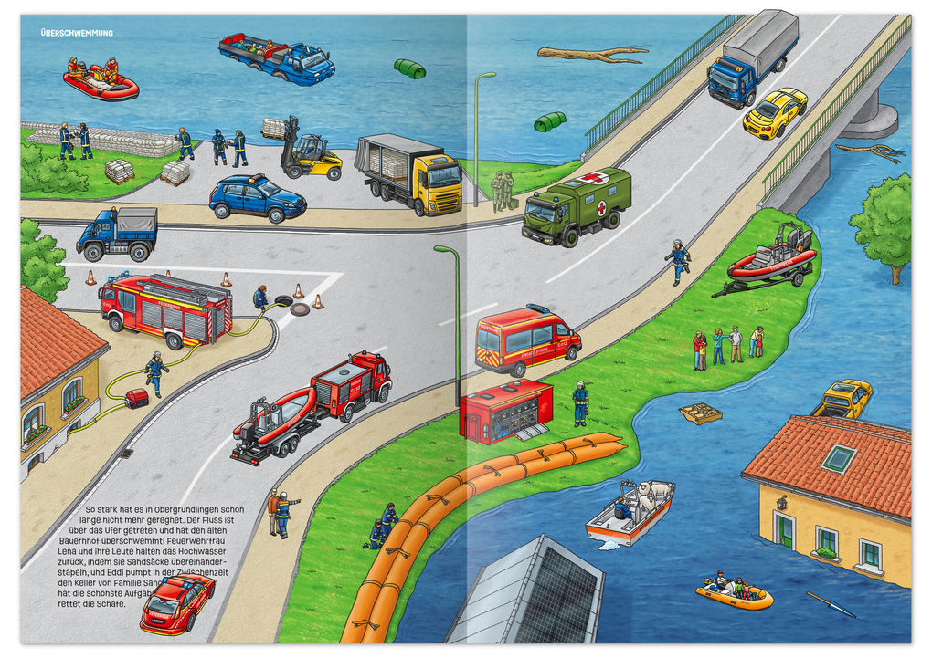 Weitere Ansicht: Mein Stickeralbum - Polizei, Feuerwehr & Co. | Sandra Ritzinger