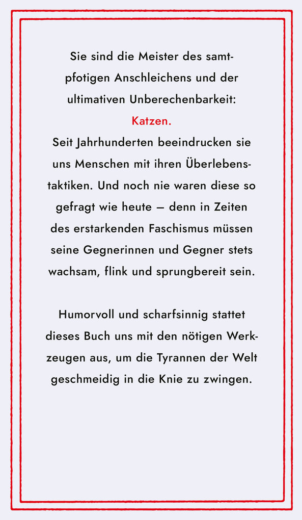 Weitere Ansicht: Von Katzen lernen, den Faschismus zu überstehen | Stewart Reynolds