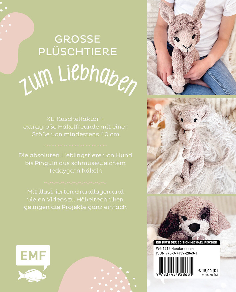 Weitere Ansicht: Meine liebsten Kuschelfreunde | Häkel-Tiere aus Flauschgarn häkeln von SPIEGEL-Bestsellerautorin @nadelkunst.handmade | Annemarie Sichermann