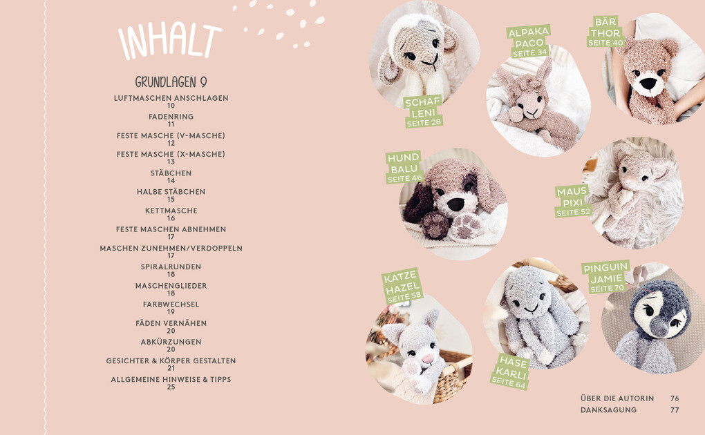 Weitere Ansicht: Meine liebsten Kuschelfreunde | Häkel-Tiere aus Flauschgarn häkeln von SPIEGEL-Bestsellerautorin @nadelkunst.handmade | Annemarie Sichermann