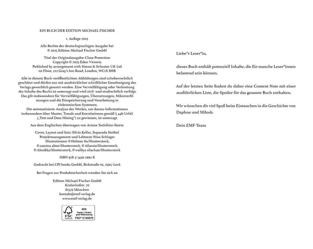 Weitere Ansicht: Close Protection - Mein Herz in seiner Hand | Eden Victoria