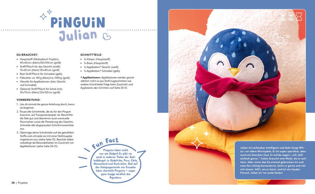 Weitere Ansicht: So squishy nähen: Niedliche Plüschtiere in groß und klein für Squishmallow-Fans mit @mommymade | Sarah Scherer