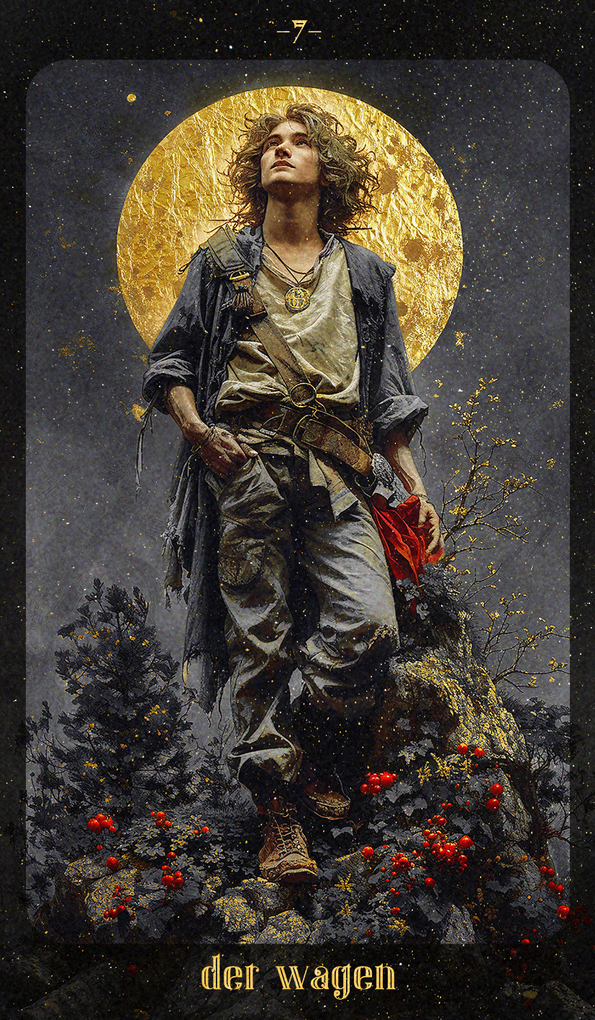 Weitere Ansicht: Bernsteinmond Tarot - 78 Tarotkarten und 80-seitiges Booklet | Hepie Bartkowski