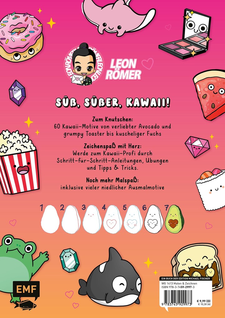 Weitere Ansicht: Die Kawaii-Zeichenschule - Niedlich zeichnen | Leon Römer