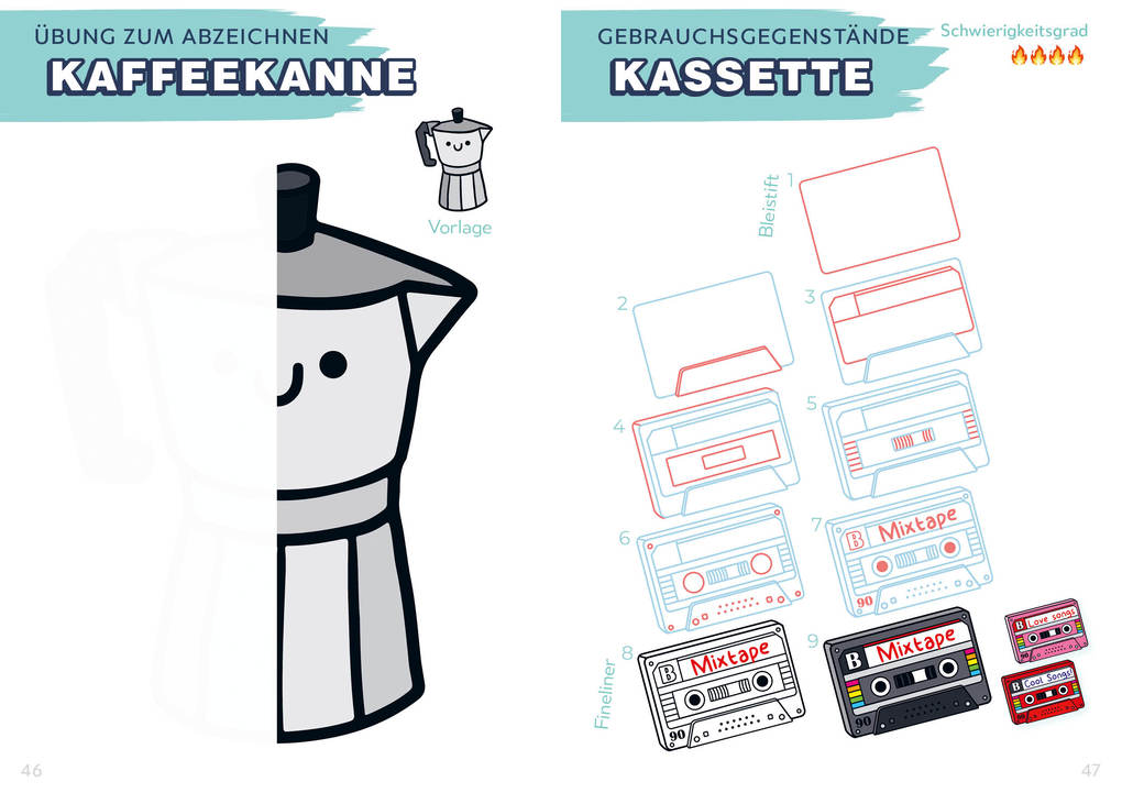 Weitere Ansicht: Die Kawaii-Zeichenschule - Niedlich zeichnen | Leon Römer