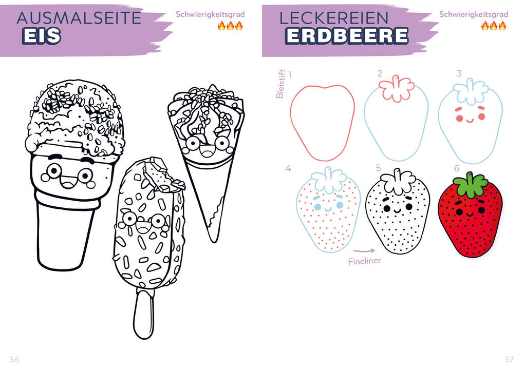 Weitere Ansicht: Die Kawaii-Zeichenschule - Niedlich zeichnen | Leon Römer