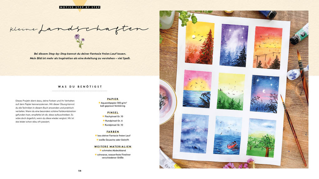 Weitere Ansicht: Watercolor - Malen mit Aquarell | Monica Schick