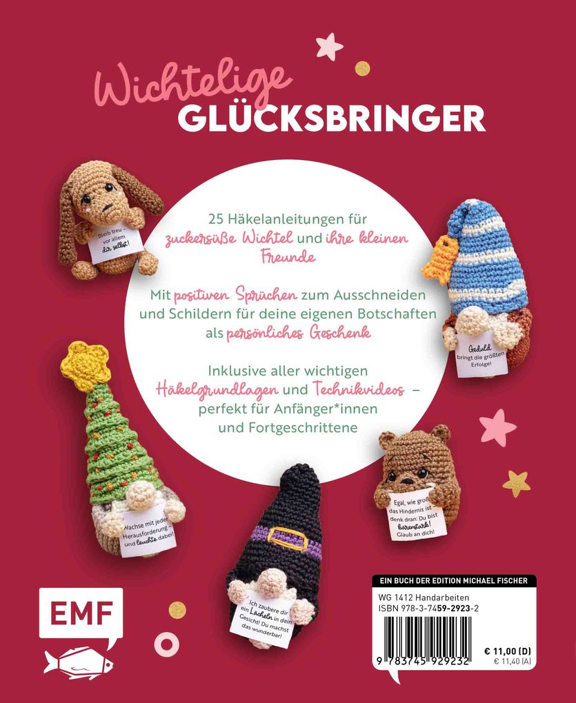 Weitere Ansicht: Emotional Support Wichtel-Amigurumis - Kleine Mutmacher und ihre Freunde häkeln | Linda Urbanneck