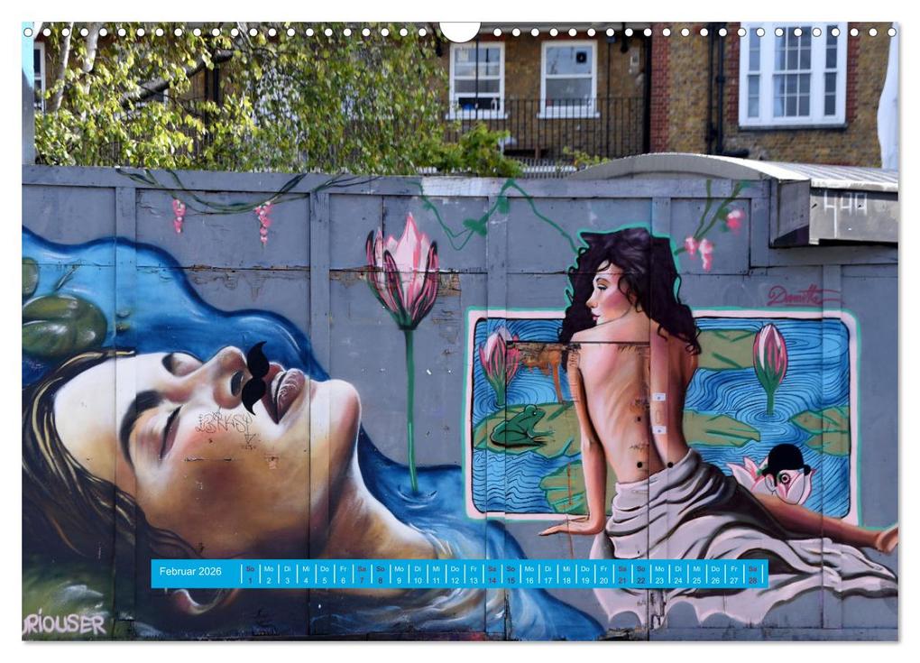 Weitere Ansicht: Streetart-Kunst, die die Straßen Londons atmen lässt (Wandkalender 2026 DIN A3 quer), CALVENDO Monatskalender | Pia Thauwald, Calvendo