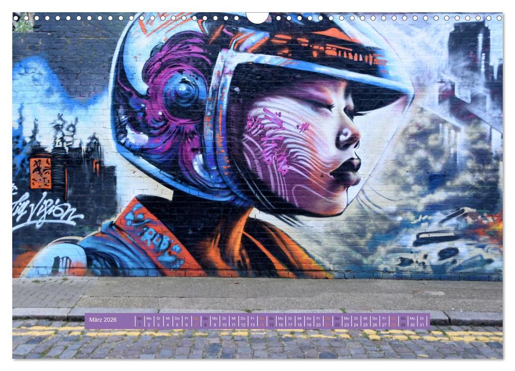 Weitere Ansicht: Streetart-Kunst, die die Straßen Londons atmen lässt (Wandkalender 2026 DIN A3 quer), CALVENDO Monatskalender | Pia Thauwald, Calvendo